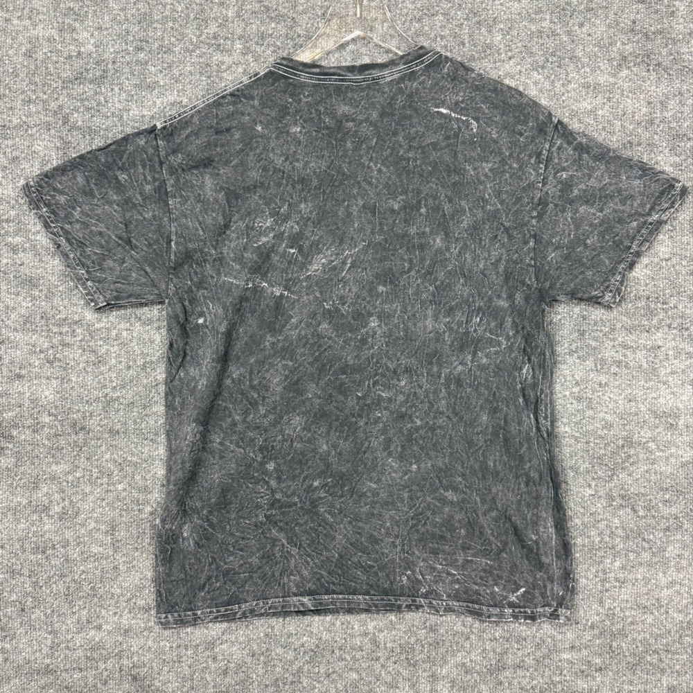 Nirvana Band Tee Mens Large Grey Smiley Face Graphic T-Shirt Mineral Wash NWOT - Picture 5 of 6
